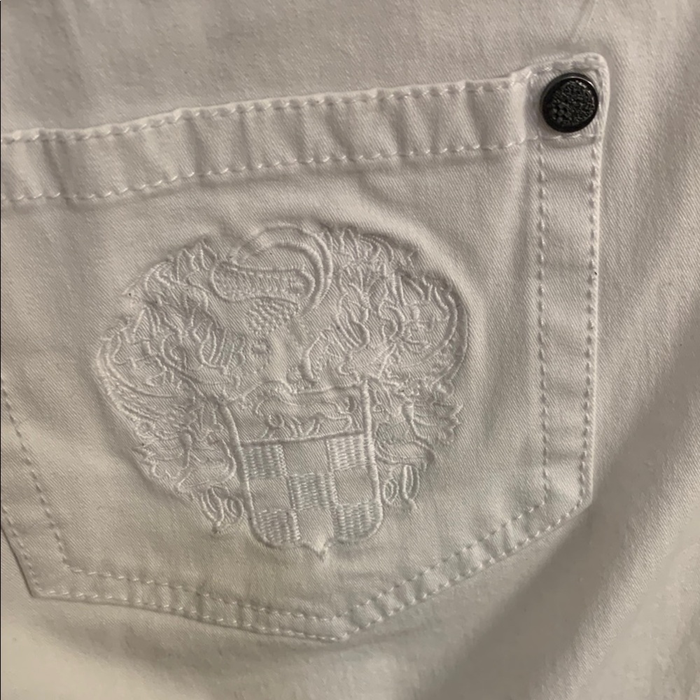 Vince Camuto White Denim Jeans in Sz 10 - Picture 5 of 11